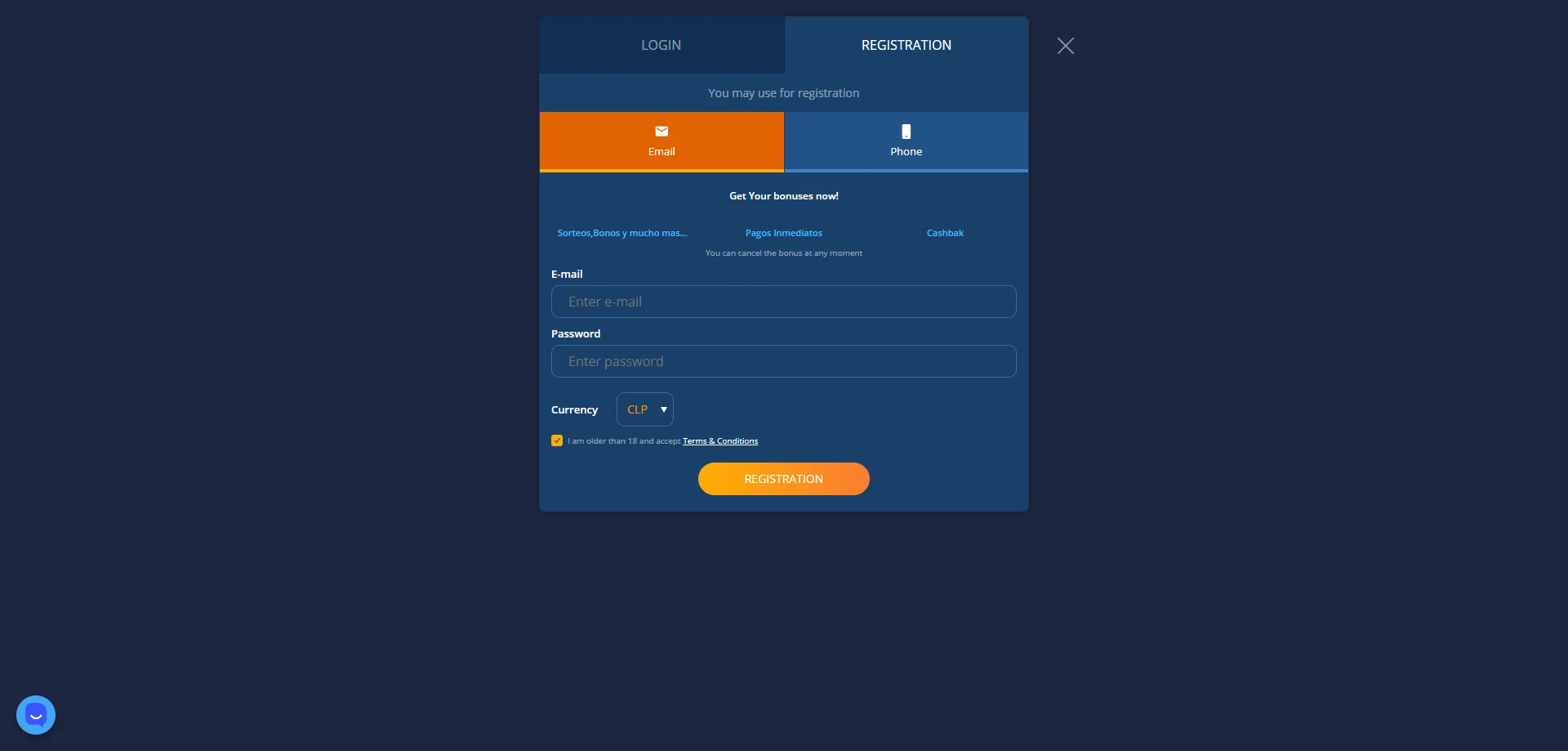 Registro en Nano Casino Chile paso a paso